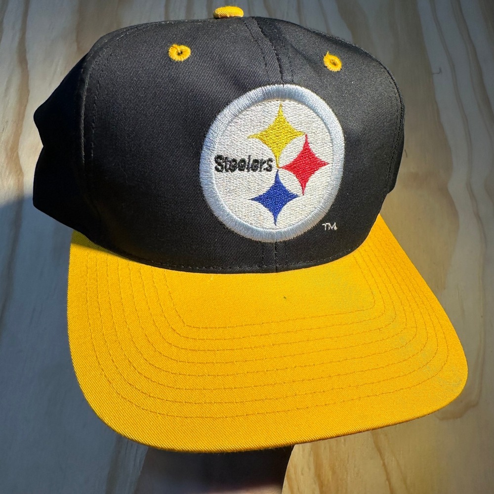 Eastport Pittsburgh Steelers Snapback Hat Black Yellow OSFM NFL Vintage Style